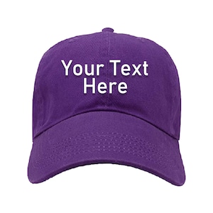 3D Or 2D Puff Embroidery Custom Hat Embroidered Structured Adjustable Fit Men Women Dad Cap Hat Customizable Personalized Hat