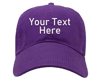 3D Or 2D Puff Embroidery Custom Hat Embroidered Structured Adjustable Fit Men Women Dad Cap Hat Customizable Personalized Hat