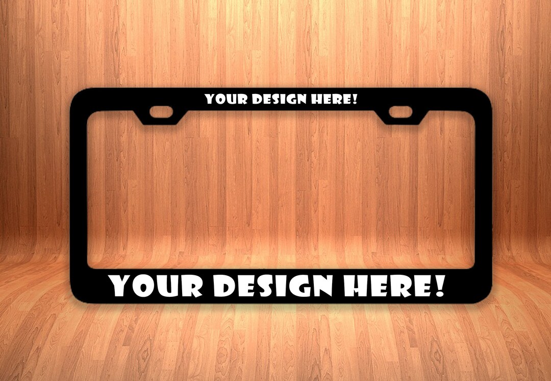 Custom License Plate Frame Laser Engraved Stainless Steel Your Custom Message Here Cover