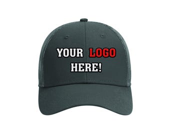 Cappello da camionista personalizzato / Cappellino con parte posteriore in rete personalizzato / Testo o logo personalizzato