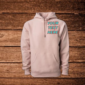 Sudadera con capucha personalizada y acogedora: nombre o logotipo bordados. Unisex. Gran regalo. Sudadera con capucha de alta calidad, manga larga.