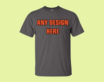 No-Shrink Cotton T-Shirt – Classic Unisex Fit, Soft Feel | Embroidered / Printed Custom, personalized, Shirts