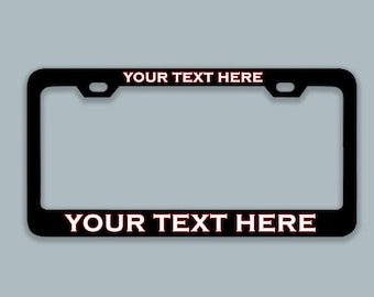 CUSTOM LASER ENGRAVED Stainless Steel Top Quality License Plate Frame Tag Cover & Holder Auto Exterior Accessory