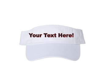 Custom Team Visor – Embroidered Logo for Coaches or Players