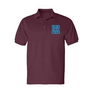 Design Your own Custom Logo/text Embroidery Cotton Polo Shirts - Multicolors  Multicolors  | Custom Logo design art