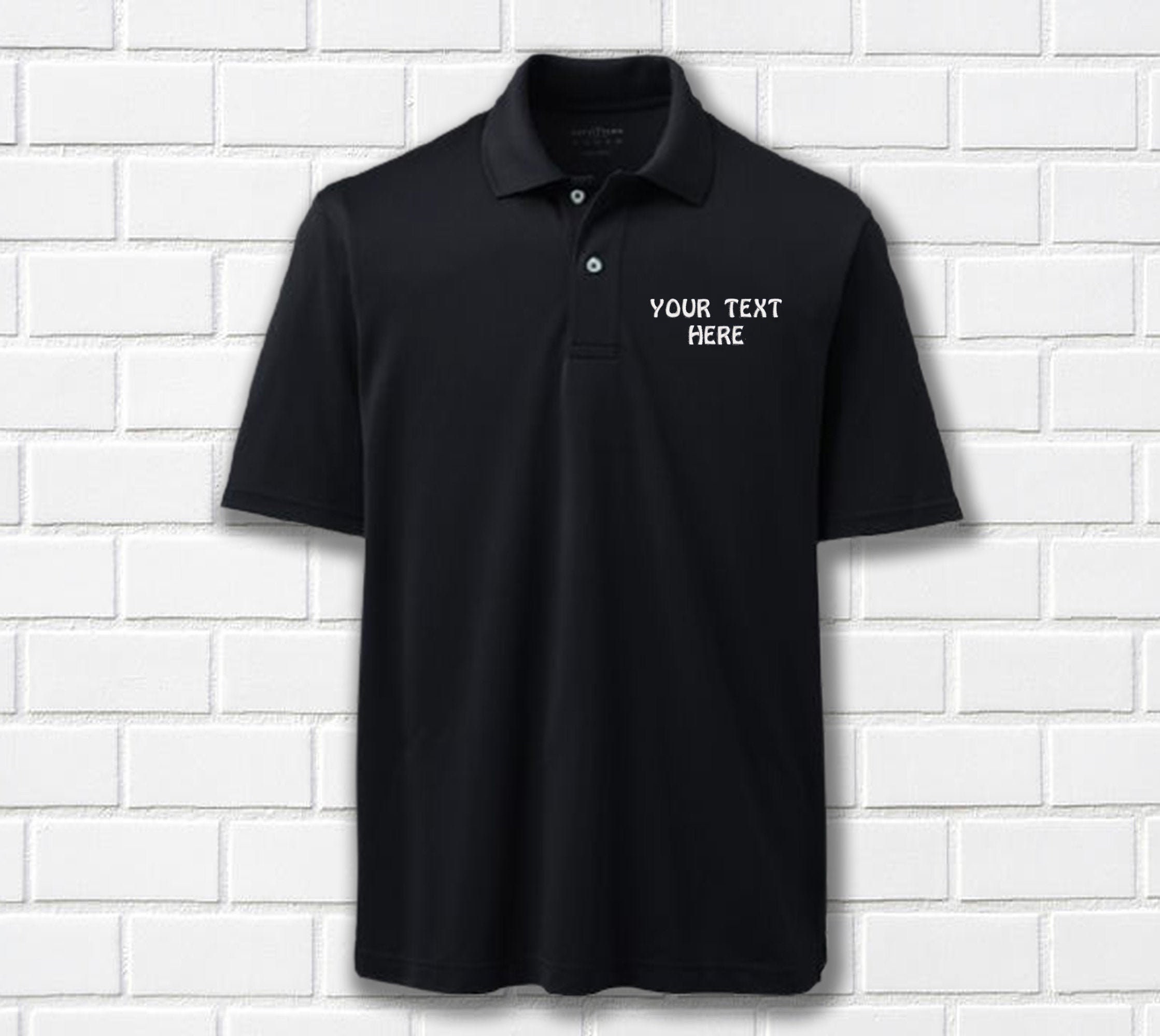 Men's Custom Golf Shirt. Custom Embroidered Polo Etsy