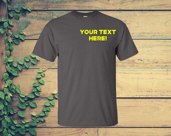 Travel Ready Cotton T-Shirt – Classic Fit, Durable, Soft Feel | Embroidered / Printed Custom, personalized, Shirts