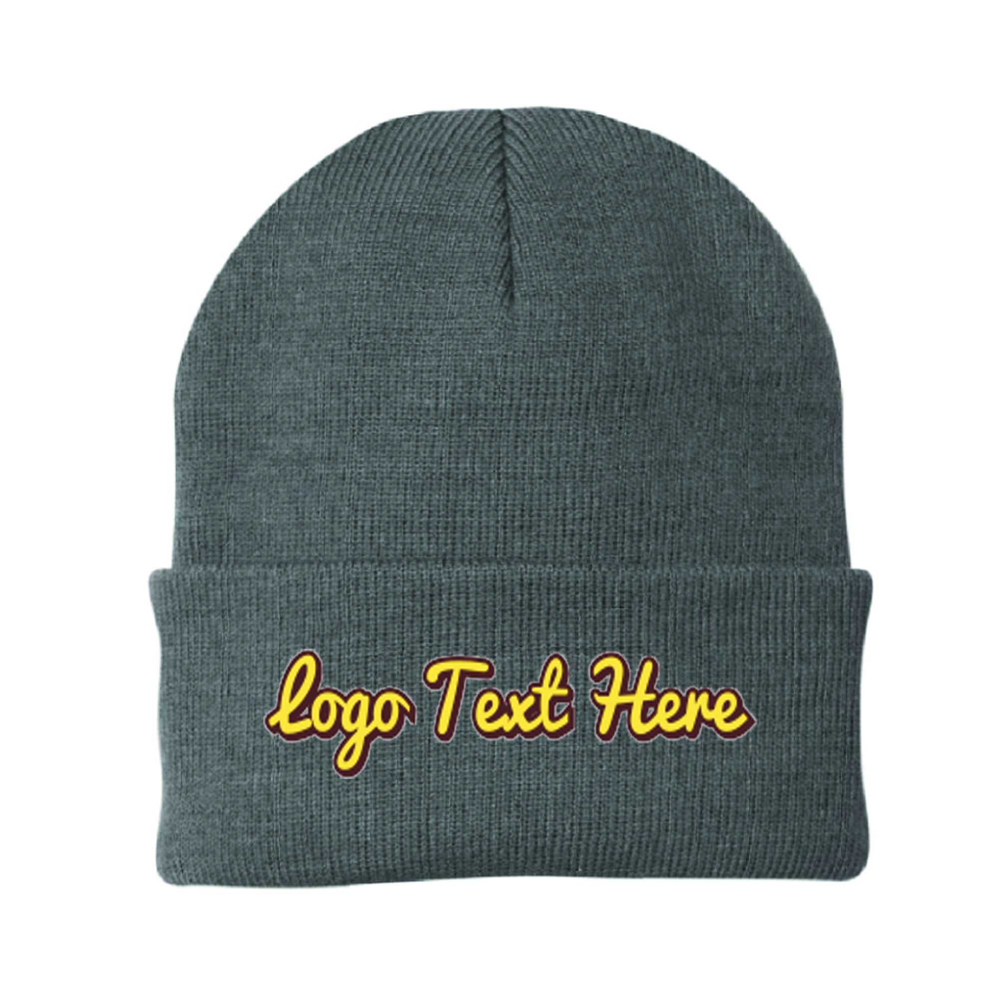 Design Your Own Knit Cap Custom Text 