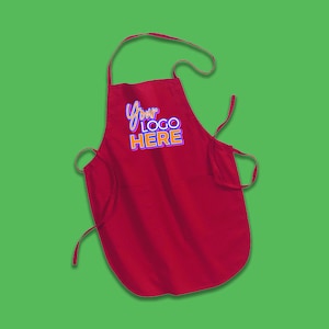 Custom Apron - Personalized Name Apron for Him Adjustable Large 1 Size Fits All - Poly BBQ Apron with 2 Pockets - Grill Gift for Men Master