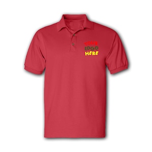 Custom Embroidered Polo Shirts for Ladies Women & Men - Your Text - Personalized Embroidery Polos  Logo Design Text Stitch