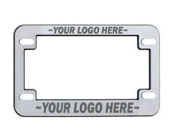 Motorcycle License Plate Frames - CUSTOM | Motorcycle license plate frame Bike parts Accessories Custom Personalized Laser engraved Etched
