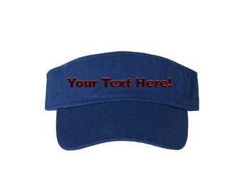 Hochwertiger, individuell bestickter Visor - komplett personalisiert