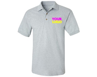 Polo Shirts for Men Custom Personalized Text Cotton Short Sleeves Golf Tees professional High quality fabric Logo Text personalized