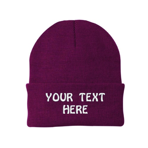 Personalized Custom Embroidered Beanie 