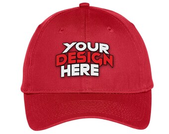 Custom embroidered cotton twill hat  Trucker  Bill Hat Adjustable Fit | Vintage Logo Embroidered Design Art Artwork