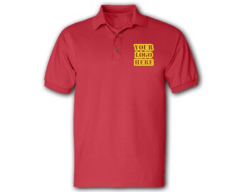 Embroidery Embroidered Unisex Adult Golf Polo Shirt Navy Golf Shirt for men unisex women Personalized Text Here