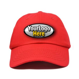 Gepersonaliseerde tekst baseball cap voor mannen | Mannen en vrouwen Low Profile Ongestructureerde voor & achter Logo Artwork Gepersonaliseerd ontwerp