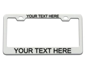 Custom License Plate Frame Laser Engraved Stainless Steel Free Shipping! 100% Satisfaction Guaranteed Custom License Plate Frame Heavy Duty