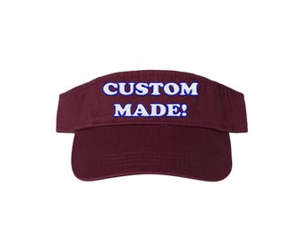 Custom Embroidered Team Visor – Any Color Option