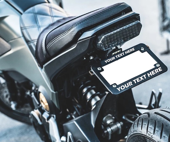 Custom motorcycle license plate discount