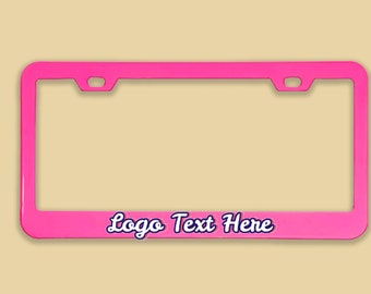 Custom, Personalized Aluminum License Plate Frame, FREE SHIPPING car plate frame, customizable personalized