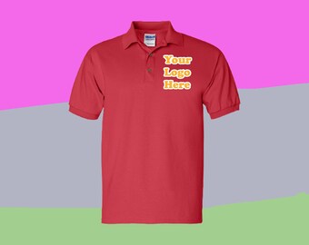 Classic Cotton Polo Shirt for Daily Office Use Short Sleeve Work Shirt Comfortable Fit