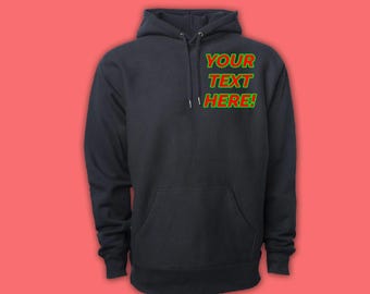 Custom Embroidered Hoodie – Unisex Fit, Soft & Durable Cotton | Unisex, great gift, high quality hoodie, long sleeve