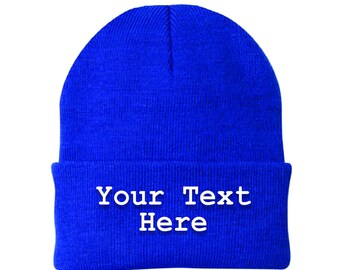Personalized Custom Winter Hat Beanie for Men & Women Custom Personalized Text Acrylic Beanie Cap Hat Valentines Day Gift Anniversary idea