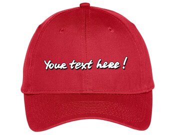 Custom hat with your logo/text custom text  Embroidered Cap Custom Unisex Ball Cap