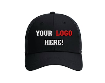 Custom Logo Cap | Embroidered Mesh Hat | Personalized Team or Business Hat