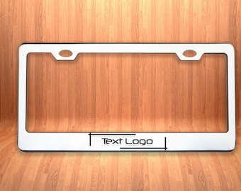 Design Your Own Personalized Black License Plate Metal Frame - Customized Vinyl Decal Text Car Truck Van