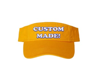 Viseira esportiva personalizada – Seu texto, logotipo ou nome da equipe