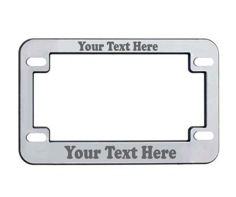 Custom Bike Frame Custom Personalized | Motorcycle License Plate Frame ...