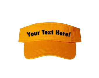 Custom Embroidered Visor, Great gift idea for her for him, Baseball cap, golf cap, Personalized sun visor