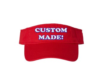 Embroidered Monogram Visor – Custom Initials