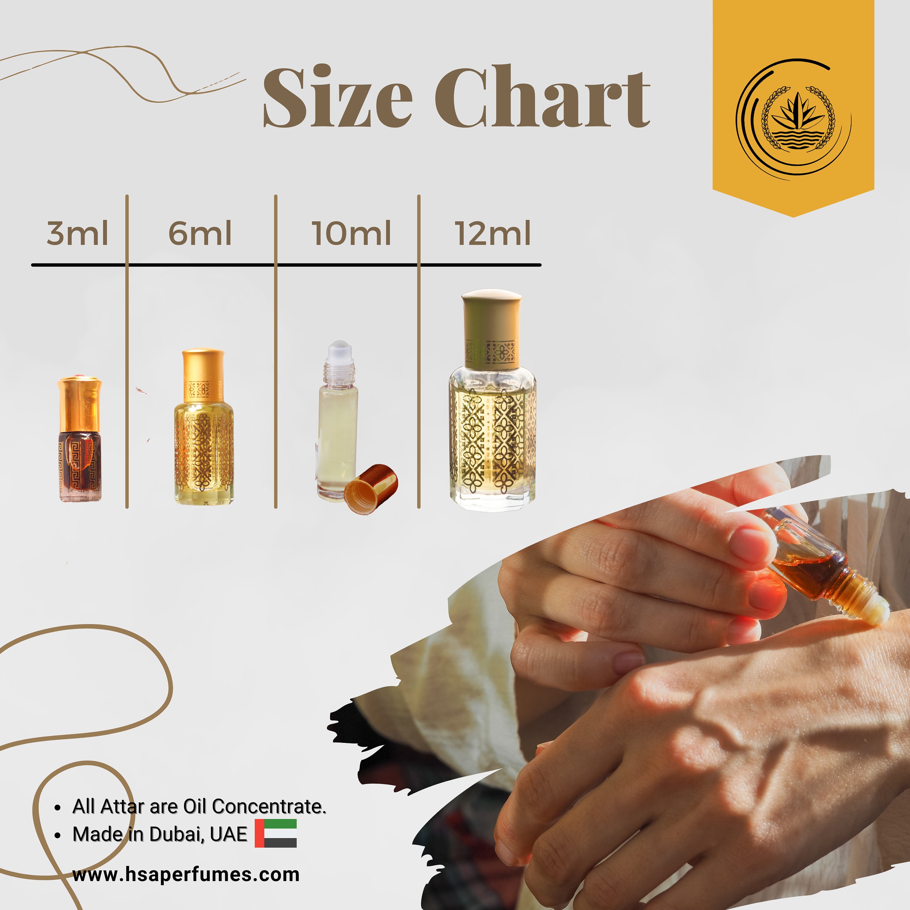 Arôme Délicieux Premium Parfum Oil Alcohol-free Attar Oil in 