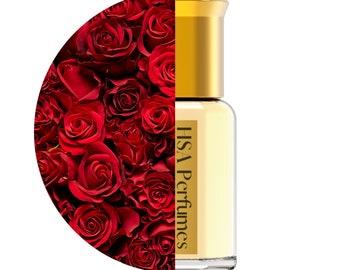 Attar Rose Gulab Premium Perfume Oil - Alcohol-Free Attar Oil in Various Sizes w/ Fresh Floral Scent | Long-Lasting Flowery Unisex Perfume