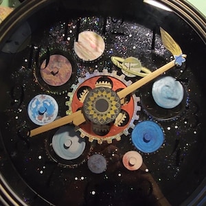 Unique Working Wall Clock Art Piece - Deep Space Weather