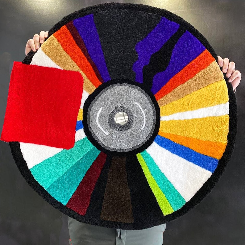 Custom CD Rug Yeezus Tufted Etsy UK