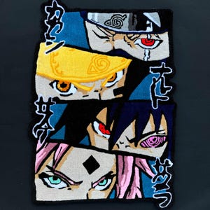 Tufting Anime Rug/Custom Anime rugs/Handmade Anime Rud/Gift for him/Home decor/Kids rug.