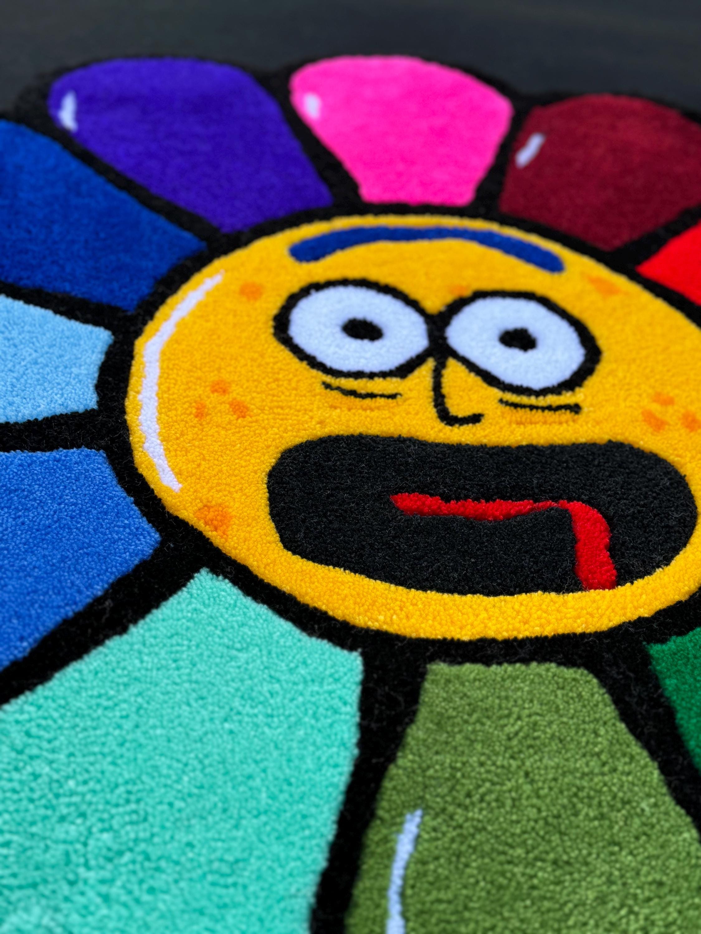 Funnt Rug Custom Rug/handmade Rug/cartoon Rug/funny Rug/personalized Rug/living ...