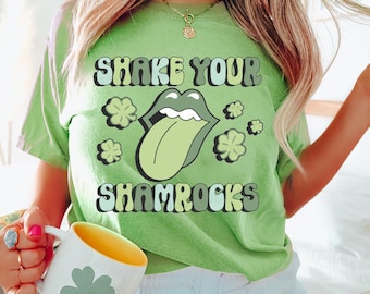 Colores® de confort Shake Your Shamrocks Shirt, Patricks Shamrock Shirt, St Patricks Day Shirt, Retro St Patricks Day Shirt, Patricks Day Shirt