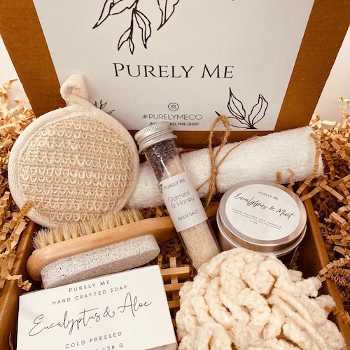 Self Care Gift Box for Her Skin Care Pamper Hamper Box Gift Etsy