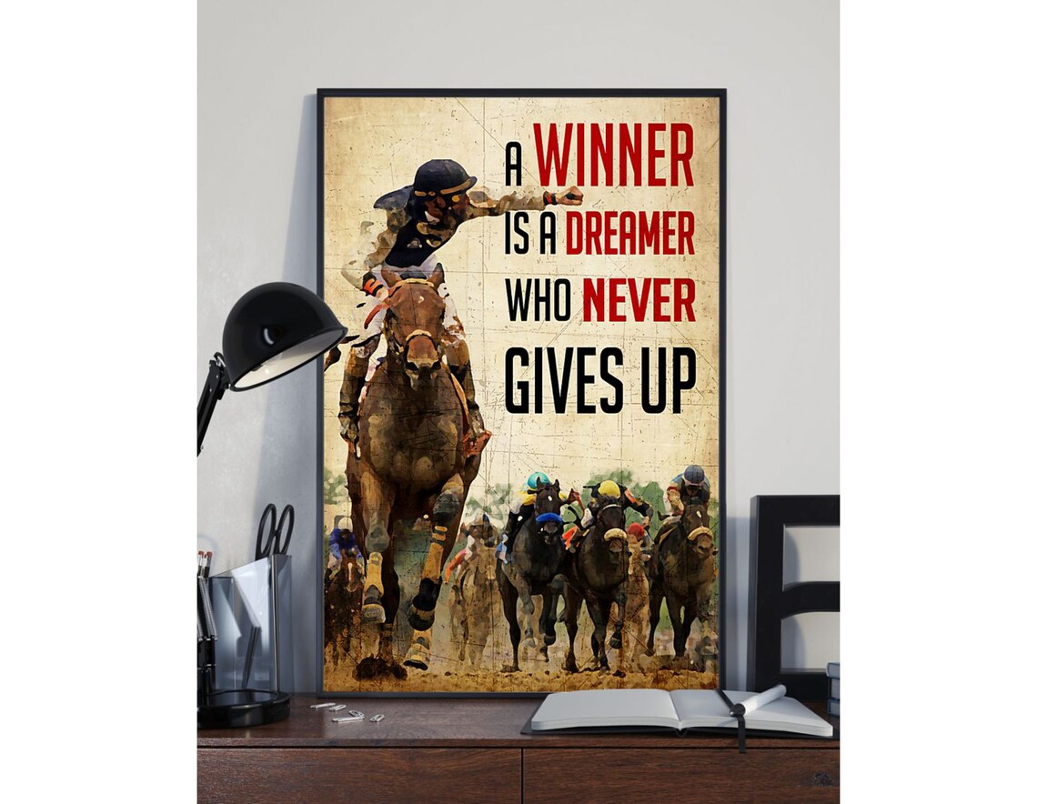 Horse Racing Racing Poster Horse Racing Poster Horse Art Etsy