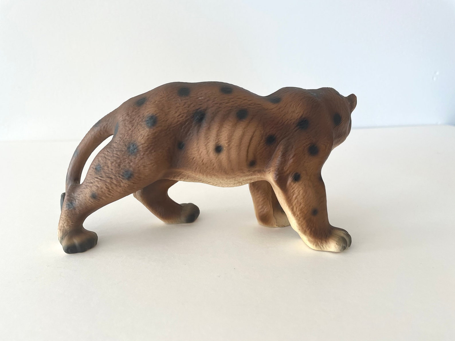 Vintage ceramic leopard figurine Etsy