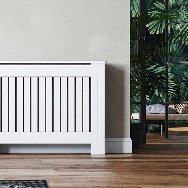 Bespoke Radiator Cover Traditional 3 Pattern Slatted Wood Décor