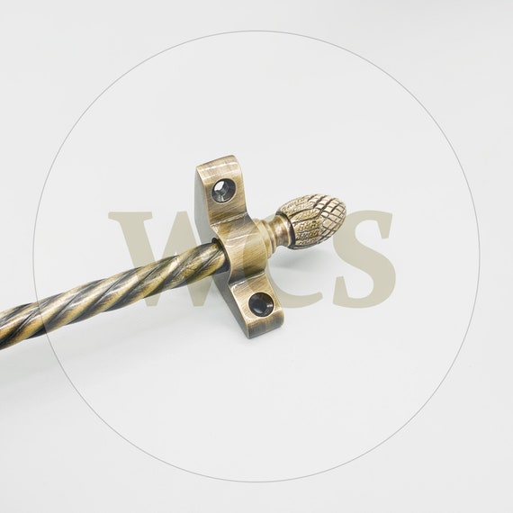 Antique Brass Stair Rods 3/8 X 28.5 Candy Etsy