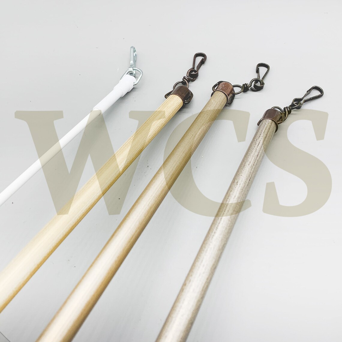 X1 Curtain Pull Draw Rods Wooden Metal Curtain Pulls Rods Poles Pullers