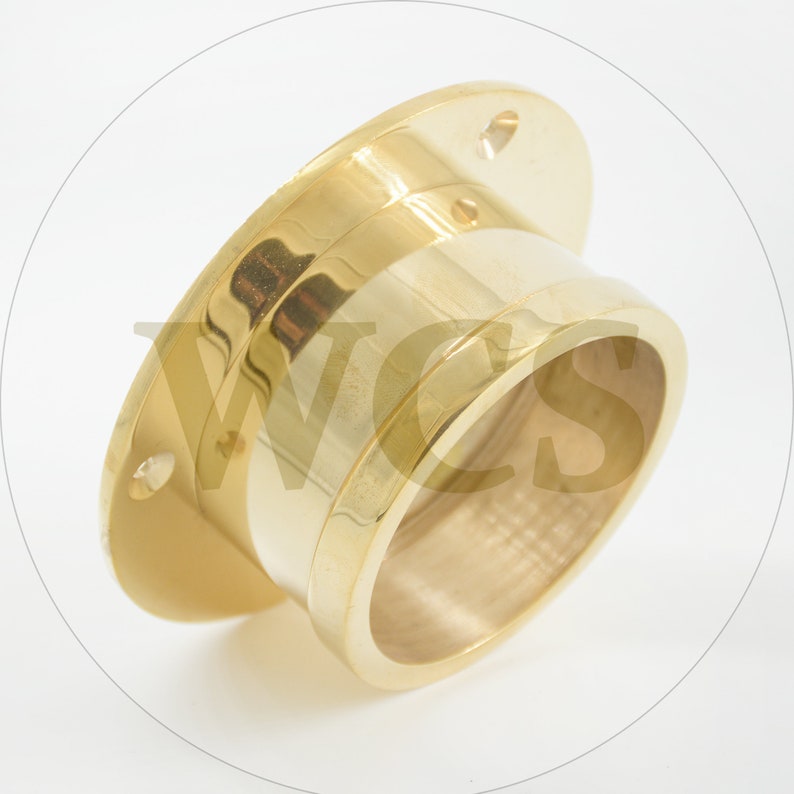 Solid Brass End Sockets for Curtain Poles With Grub Screw Etsy UK