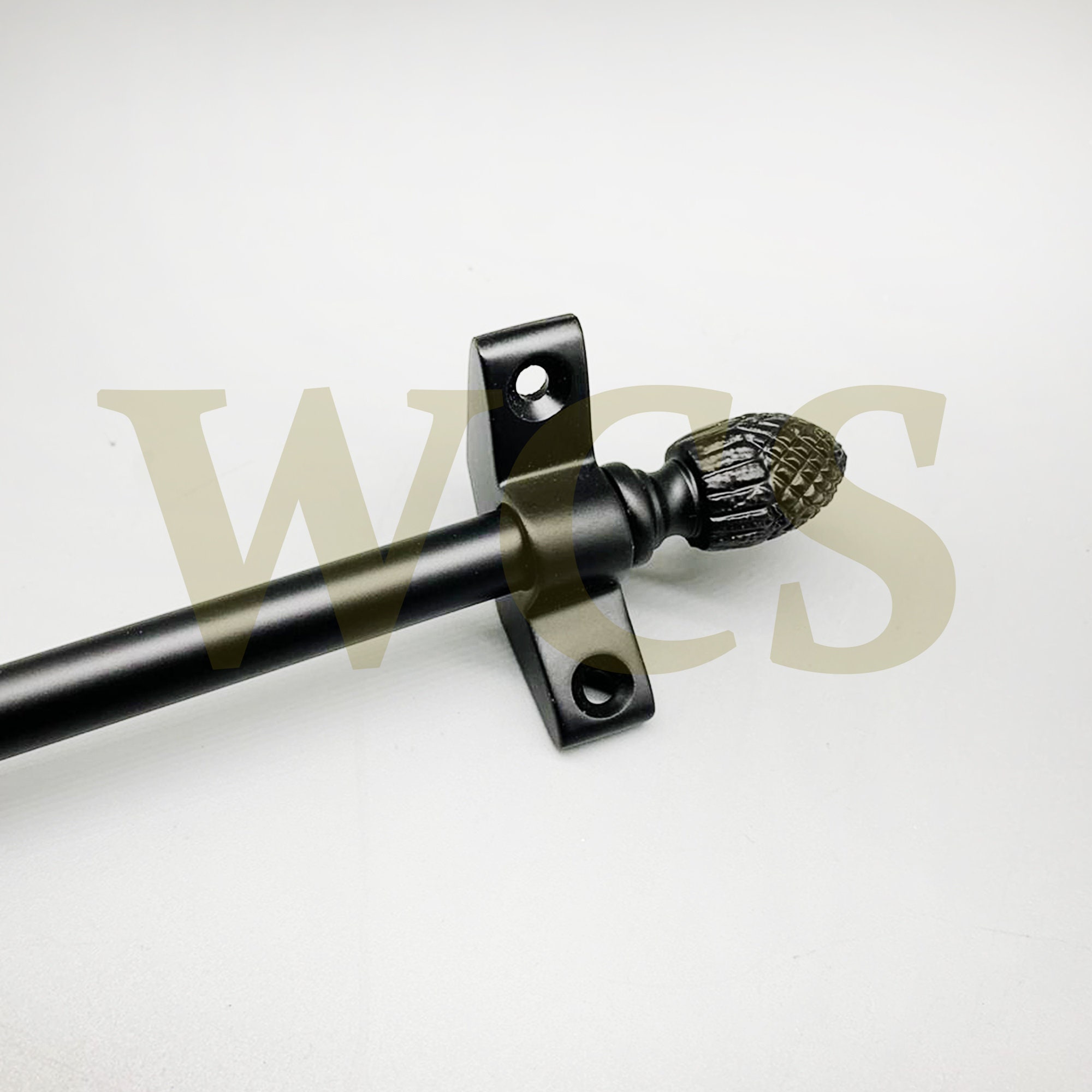 Wrought Iron Stair Rods 3/8 X 28.5 Simplicity Plain Pipe Pine Finial Etsy